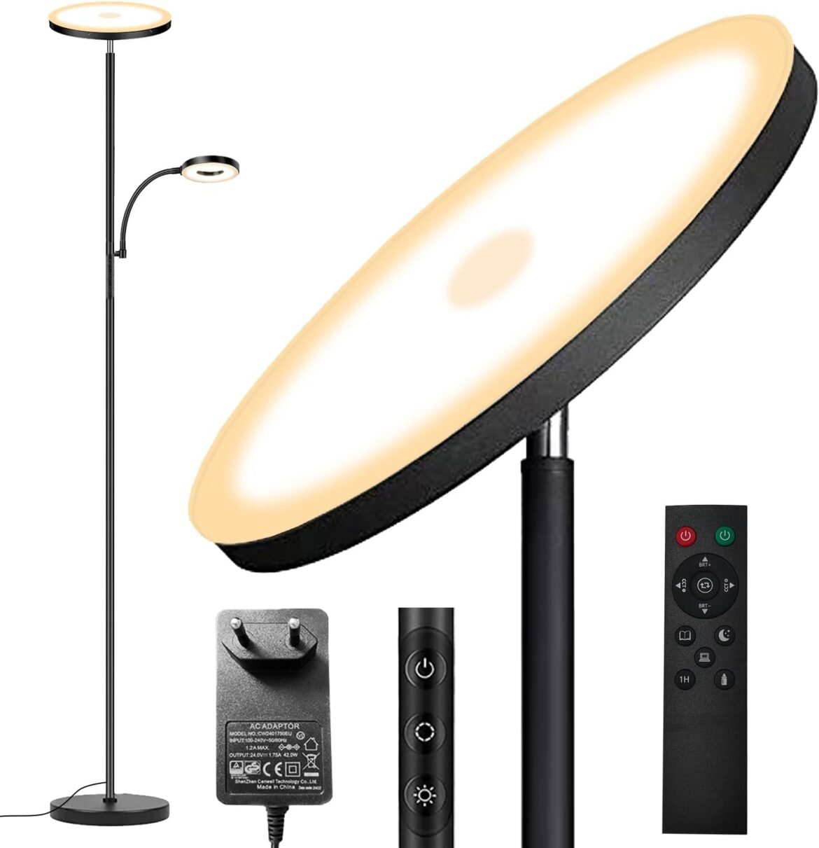 ¿Vale la pena la Lámpara de Pie Regulable Yikuneng 42W? Opinión honesta y análisis real